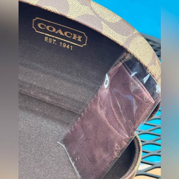 Authentic Coach Polarized Metal Aviator Sunglasses Kristina Style *Never Worn* - Picture 11 of 12